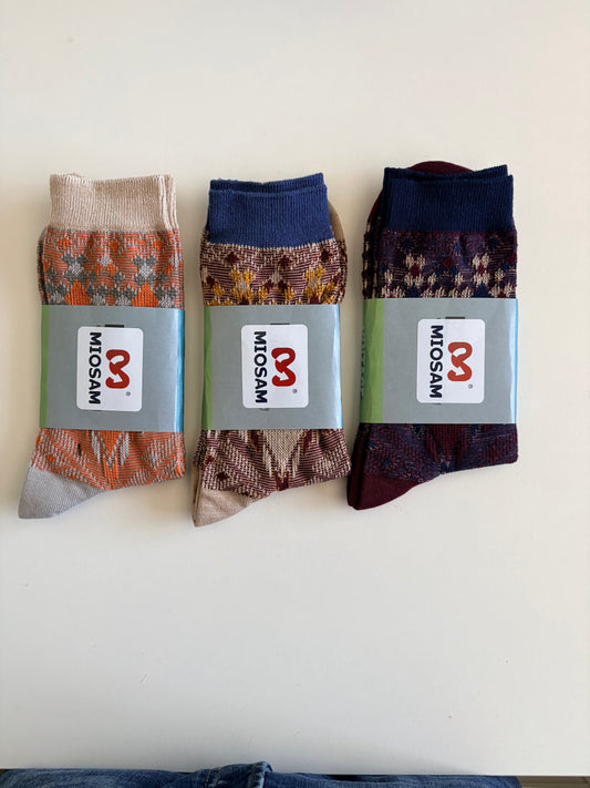 Men’s Socks by Miosam Vintage Style Stylish Quality Patterned Socks Everyday Wear