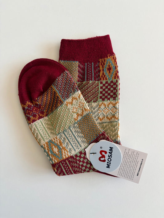 Women’s Socks by Miosam Vintage Style Stylish Quality Patterned Socks Everyday Wear