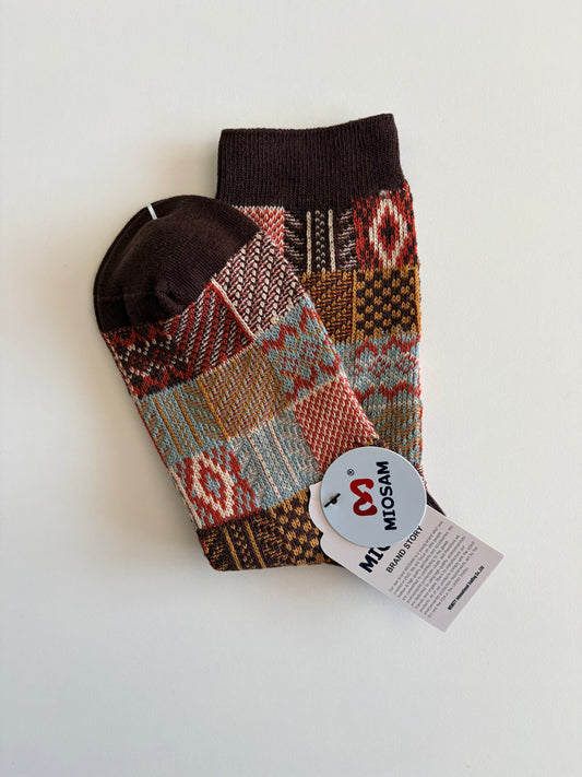 Women’s Socks by Miosam Vintage Style Stylish Quality Patterned Socks Everyday Wear