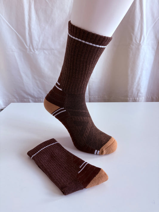 Porfin Men’s Merino Wool Walking & Hiking Boot Socks / Warm, Comfortable Outdoor Socks