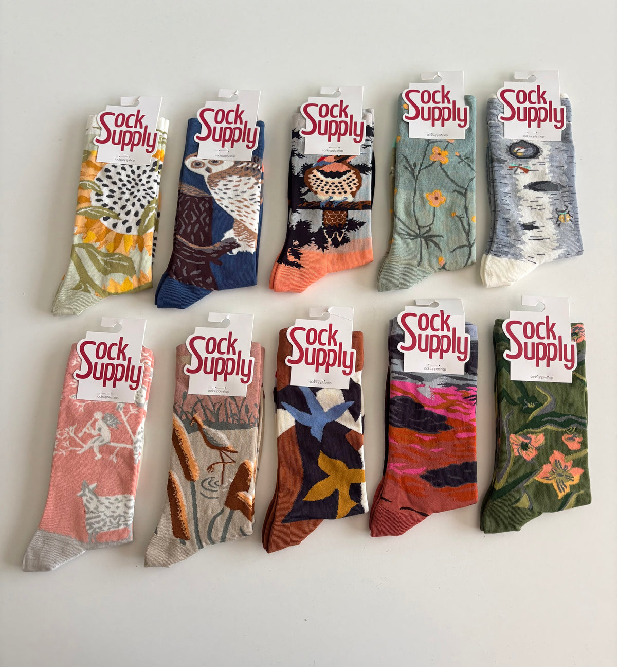 Unisex by Sock Supply Abstract geometric/leaf-style pattern