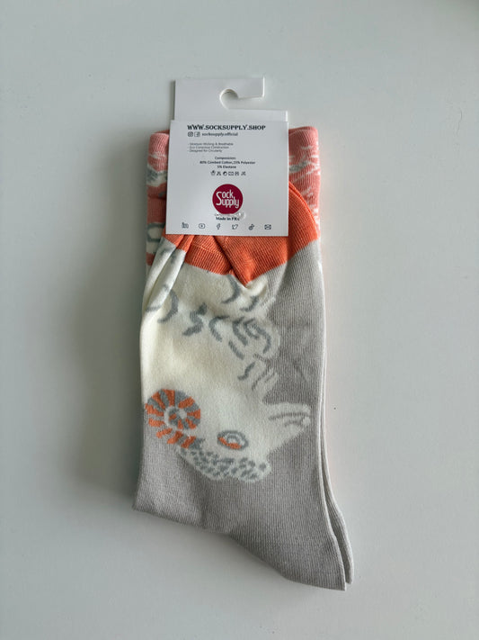 Unisex by Sock Supply. Fairy sitting on a tree branch and a sheep watching.