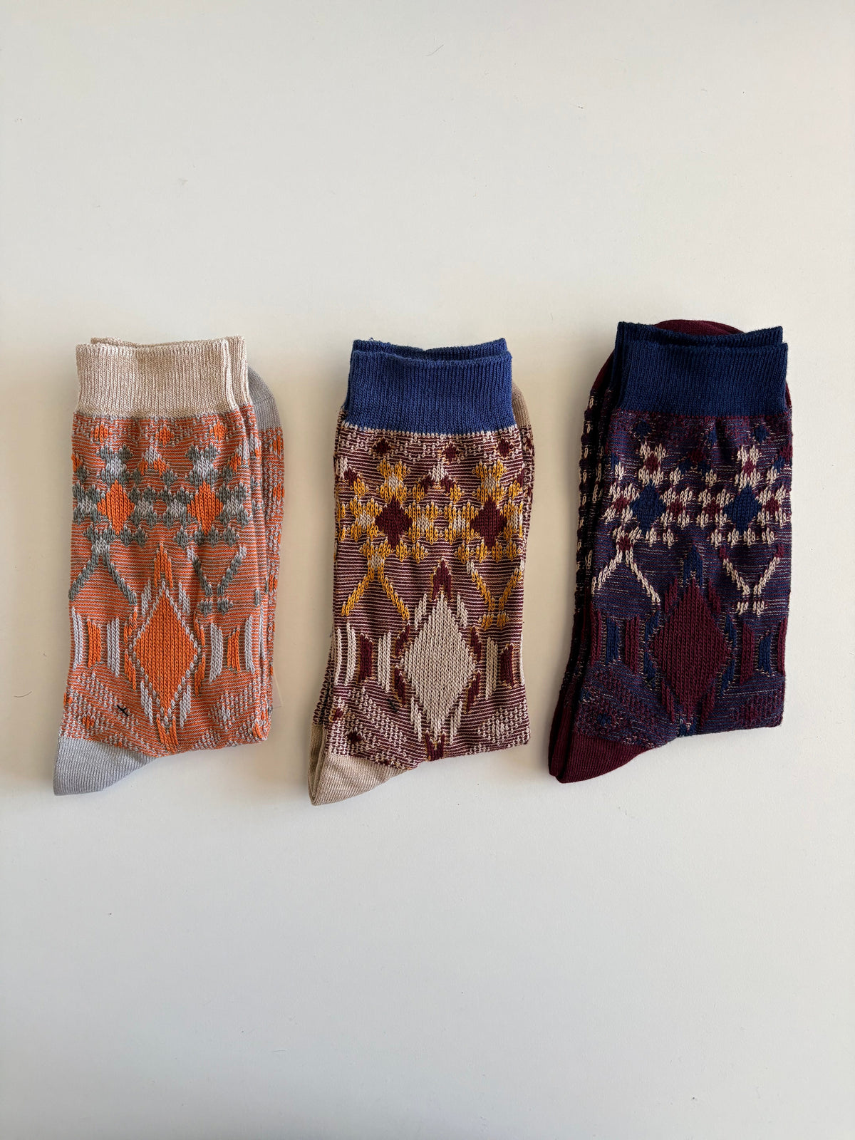 Men’s Socks by Miosam Vintage Style Stylish Quality Patterned Socks Everyday Wear