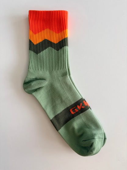 Men’s Retro-Style Cycling Crew Socks by GKRQ