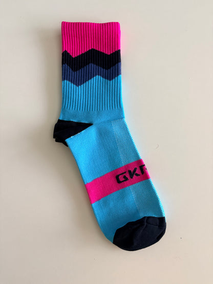 Men’s Retro-Style Cycling Crew Socks by GKRQ