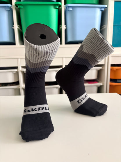 Men’s Retro-Style Cycling Crew Socks by GKRQ