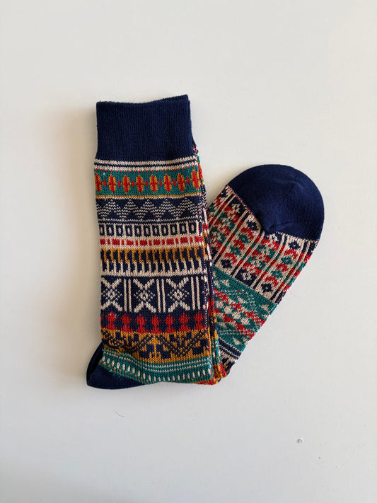 Men’s Socks by Miosam Vintage Style Stripes Stylish Quality Patterned Socks Everyday Wear