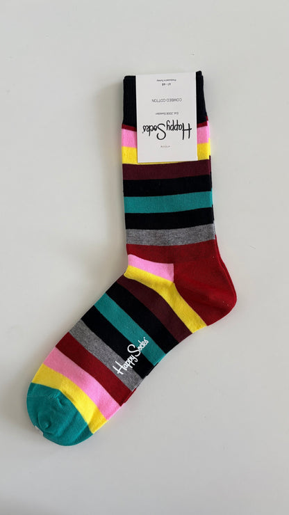 Men's Socks by Happy Socks / Colourful & Varied Stripes, Dots & Geometric Designs