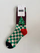 Xmas Tree with Green & Beige Checks