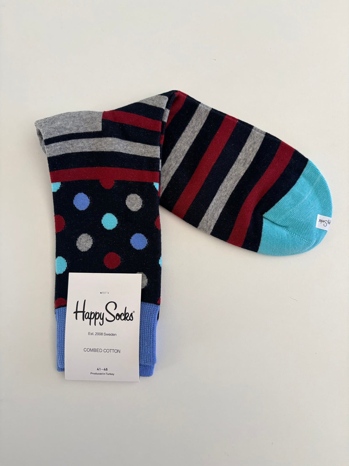 Men's Socks by Happy Socks / Colourful & Varied Stripes, Dots & Geometric Designs
