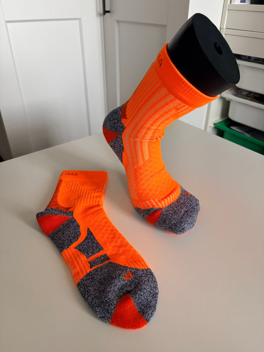 Crew Socks By Donlima Men’s Professional Running Socks-Varied Fluorescent Colours Lightweight Breathable