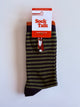 Embroidered Fox Striped Combed Cotton