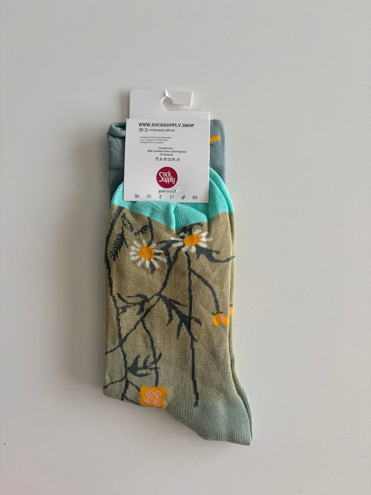 Unisex by Sock Supply Floral-patterened fashion socks