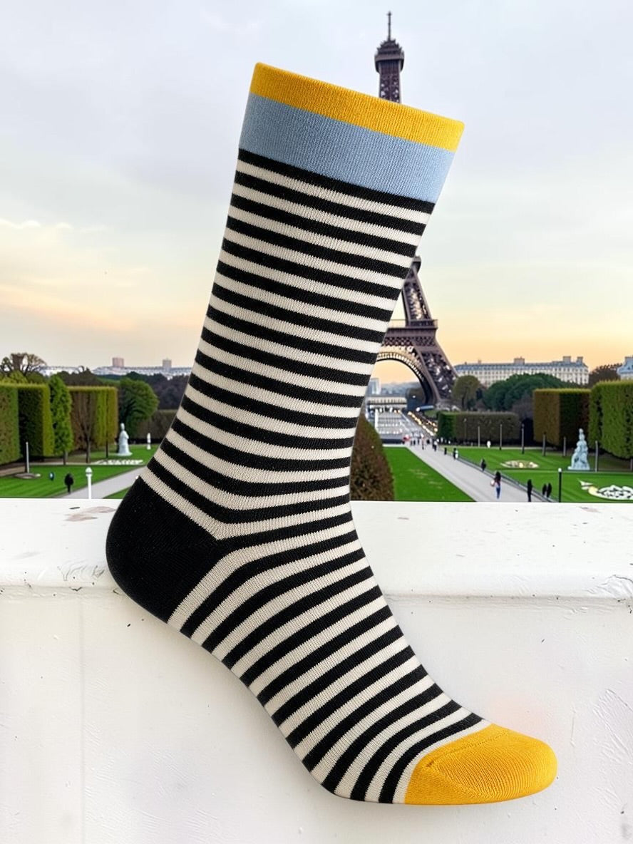 Bonne Maison French Designer Socks Women’s Colourful Patterned Cotton Crew Socks