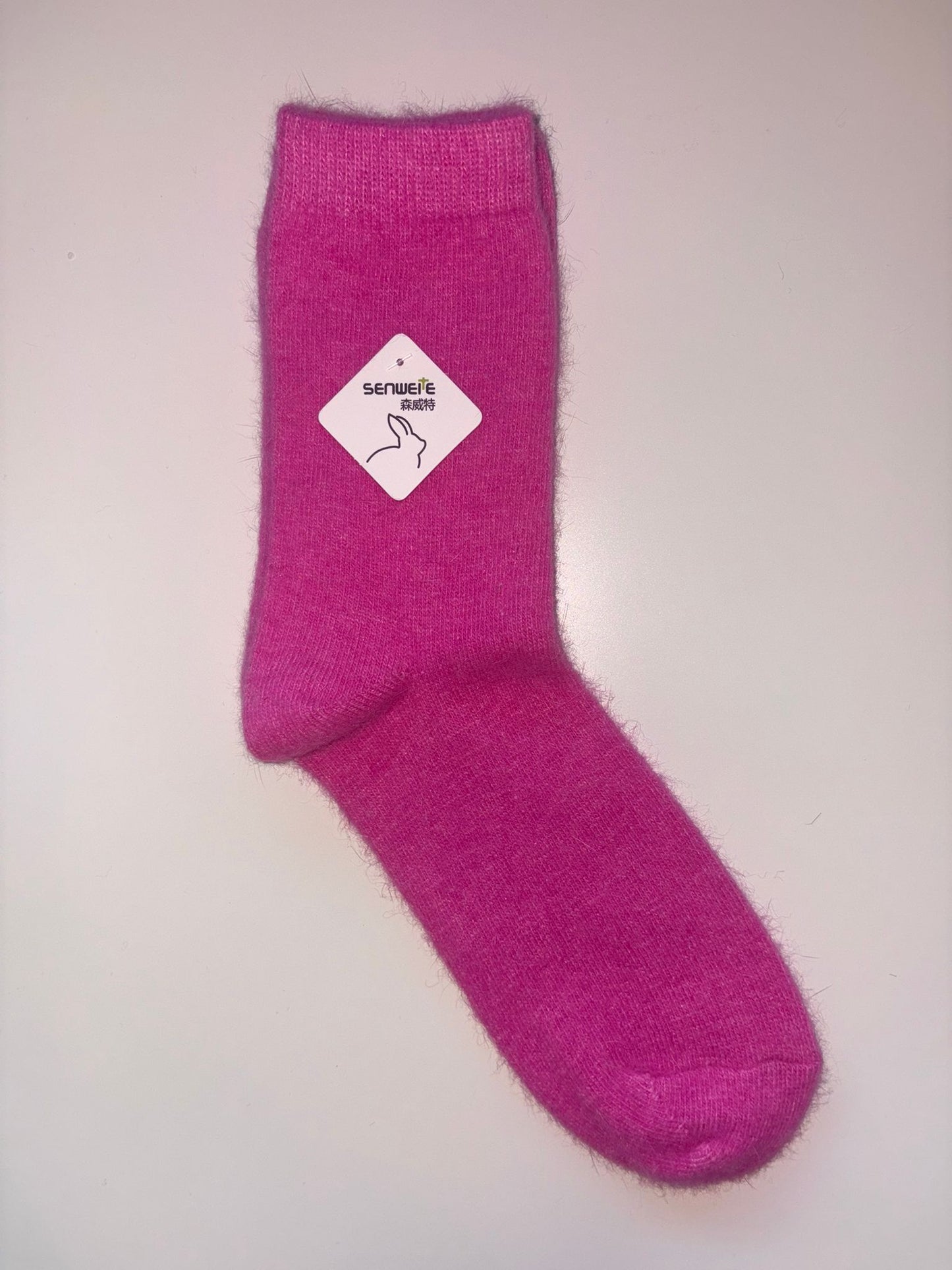 Senweite Crew Socks (Angora Rabbit Hair)