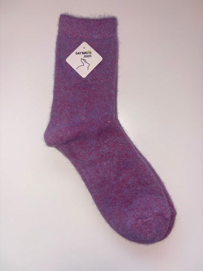 Senweite Crew Socks (Angora Rabbit Hair)
