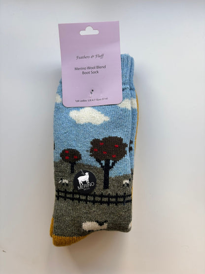 Feathers & Fluff Merino Boot Socks