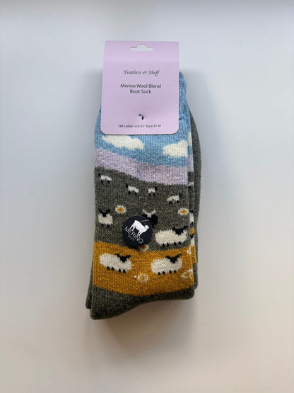 Feathers & Fluff Merino Boot Socks