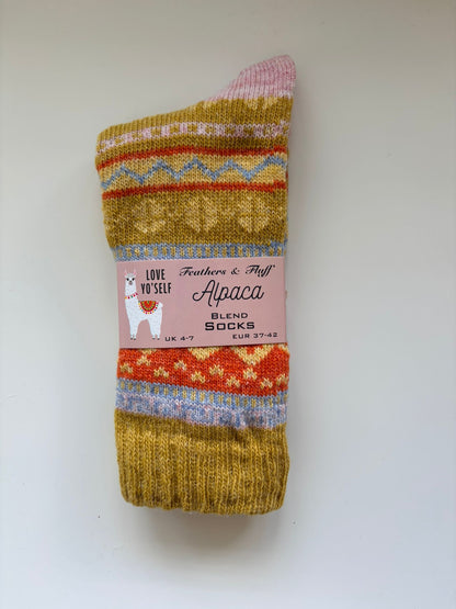 Feathers & Fluff Nordic Crew Socks