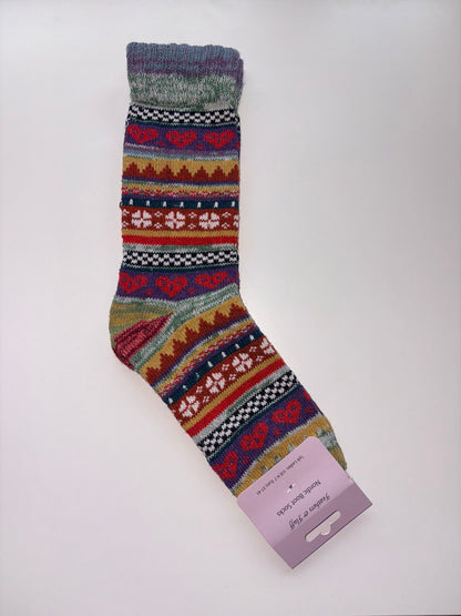 Women's Feathers & Fluff Nordic Design Boot Socks