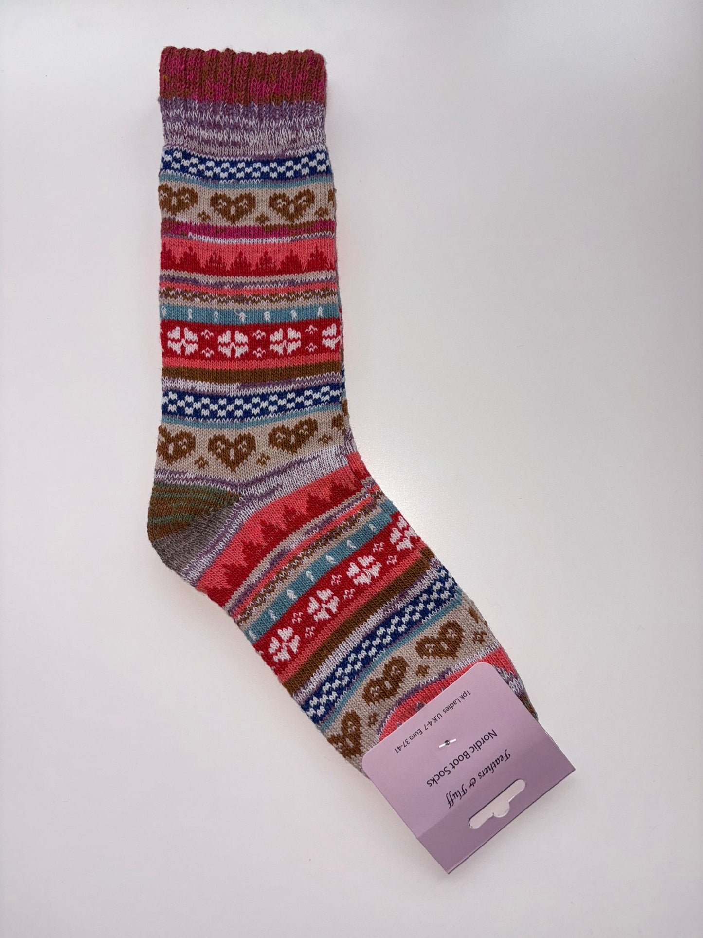 Women's Feathers & Fluff Nordic Design Boot Socks