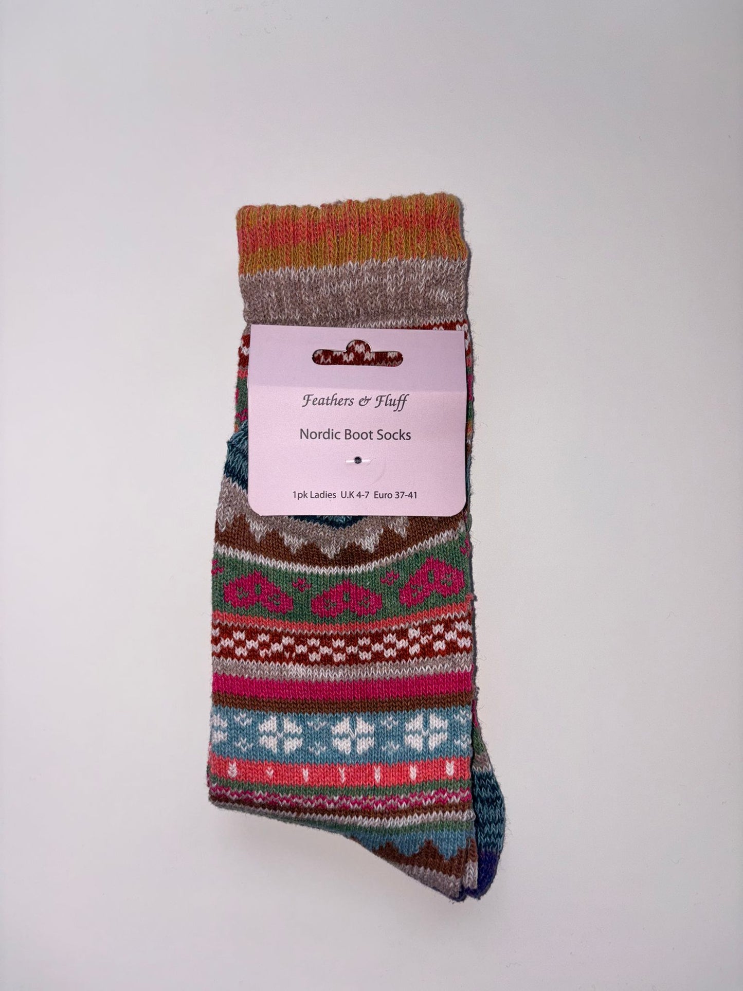 Women's Feathers & Fluff Nordic Design Boot Socks