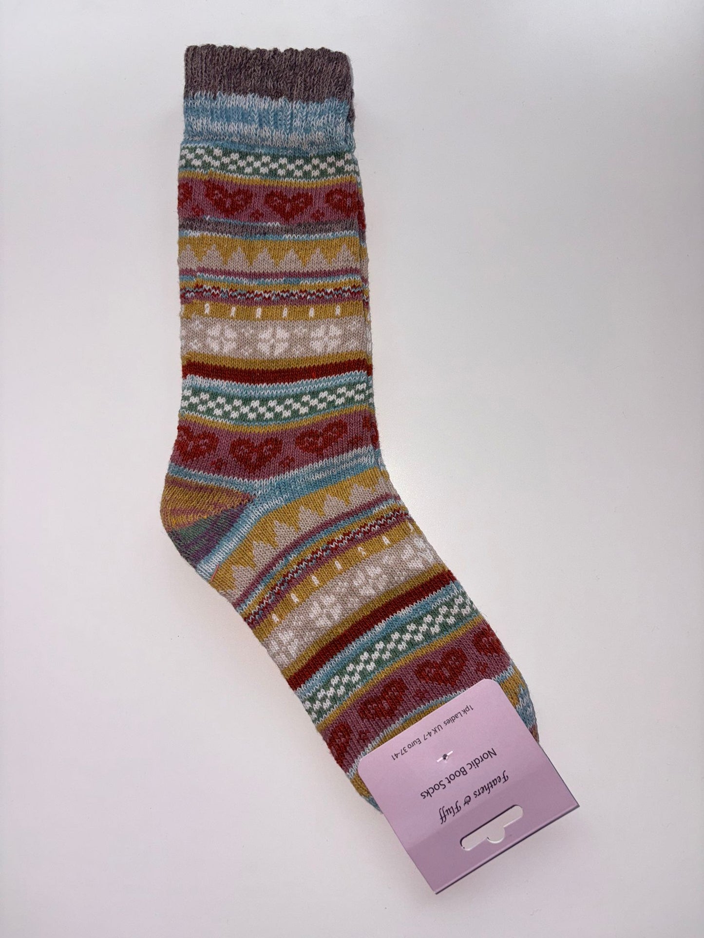 Women's Feathers & Fluff Nordic Design Boot Socks
