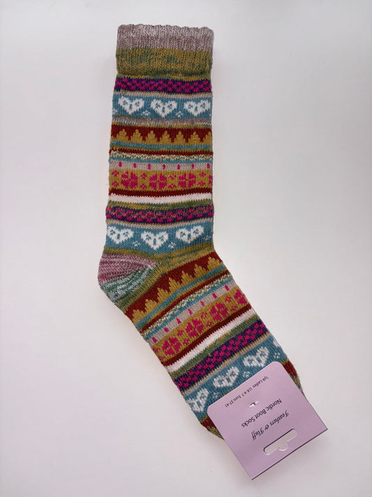 Women's Feathers & Fluff Nordic Design Boot Socks