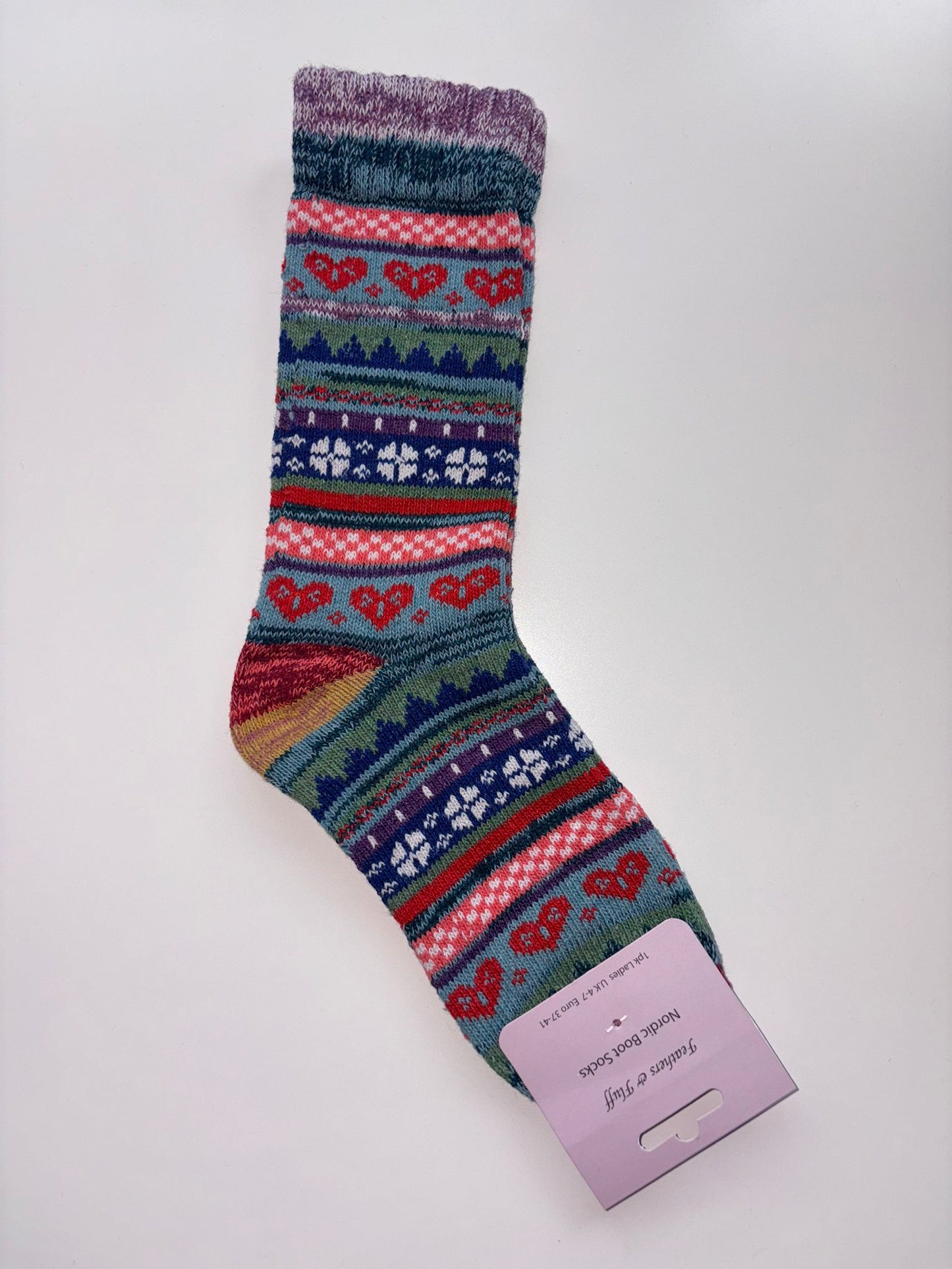 Women's Feathers & Fluff Nordic Design Boot Socks