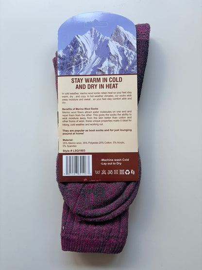 Women's Fresh Feel Walking Boot Socks