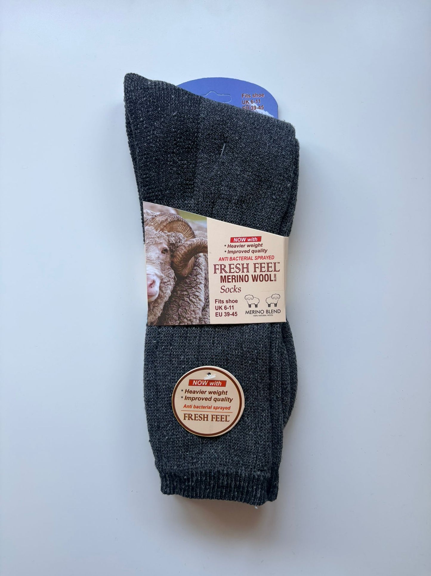 Men's Fresh Feel Walking Boot Socks