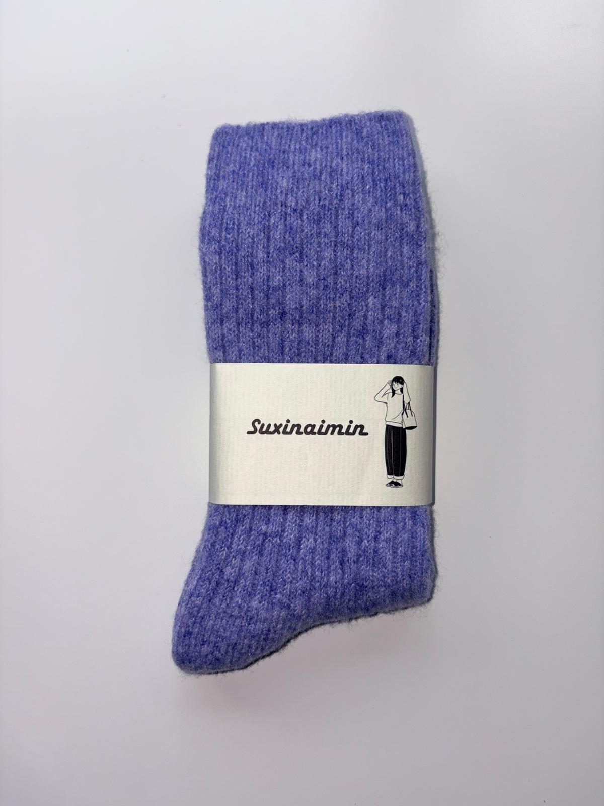 Suxinaimin Plain Crew Socks