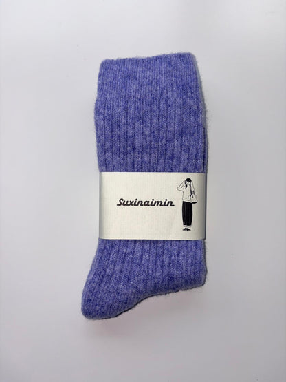 Suxinaimin Plain Crew Socks