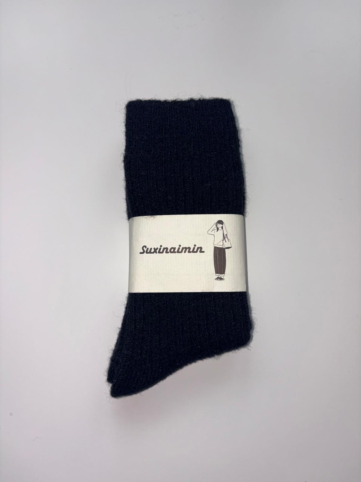 Suxinaimin Plain Crew Socks