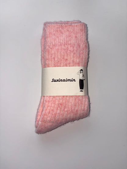 Suxinaimin Plain Crew Socks
