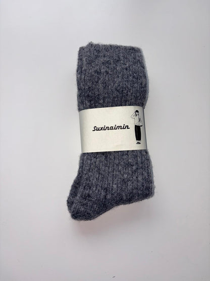 Suxinaimin Plain Crew Socks