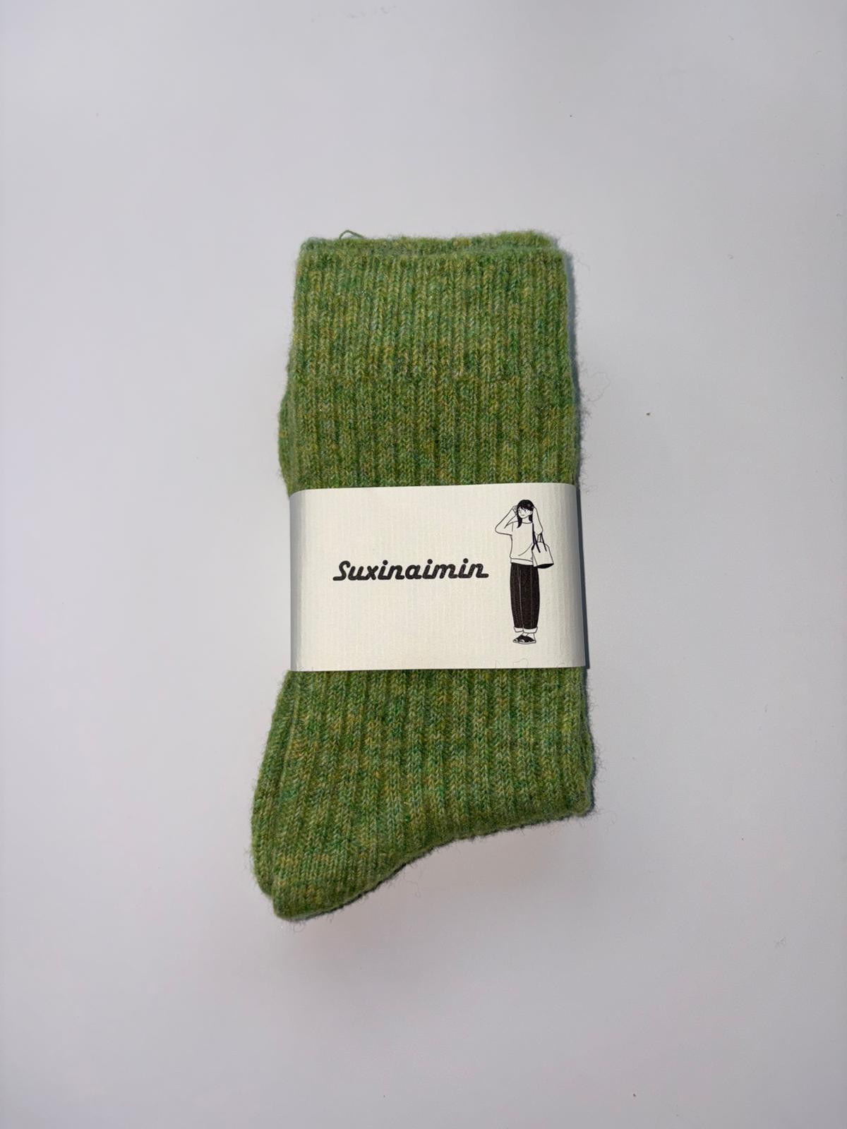 Suxinaimin Plain Crew Socks