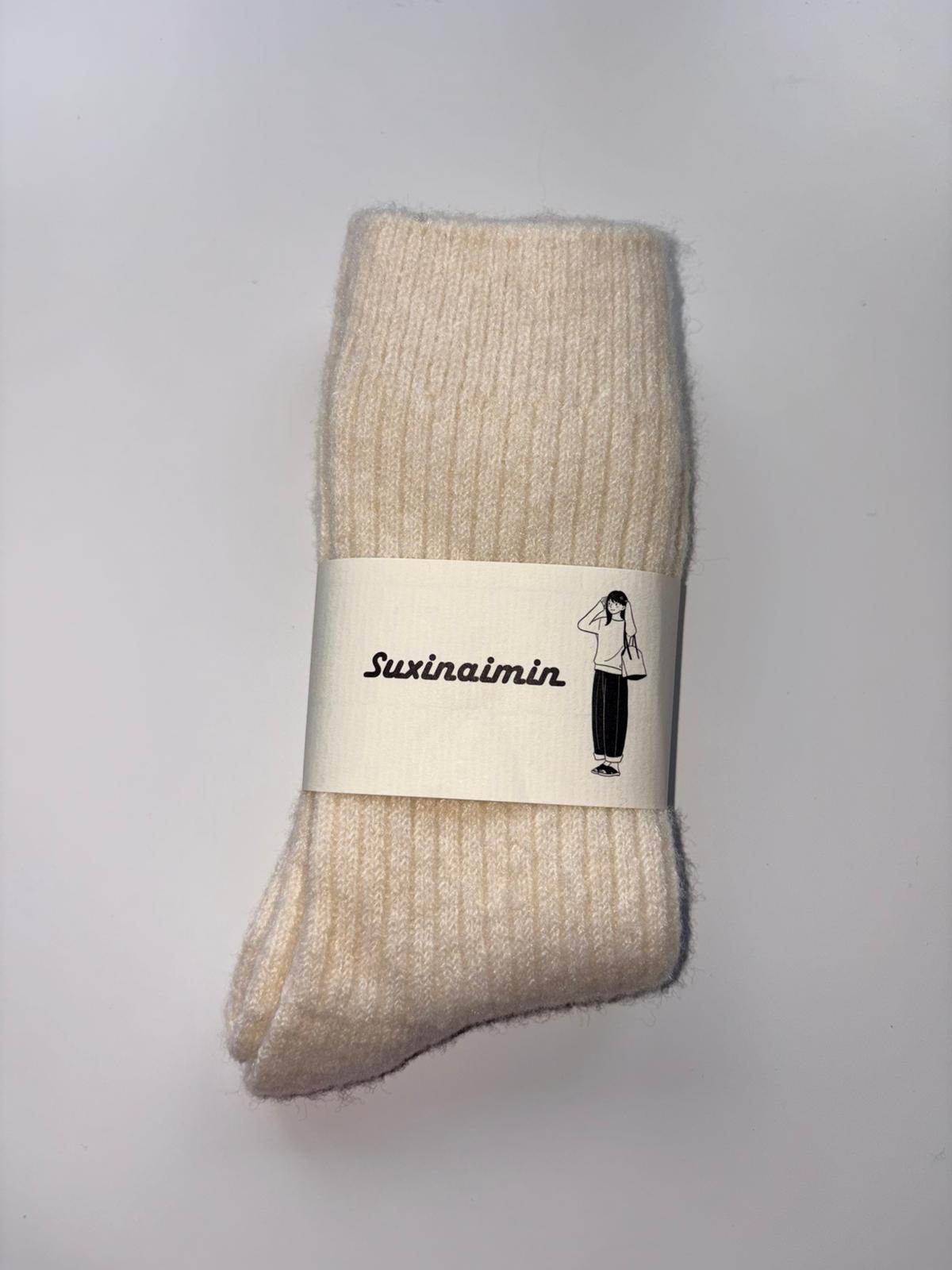 Suxinaimin Plain Crew Socks