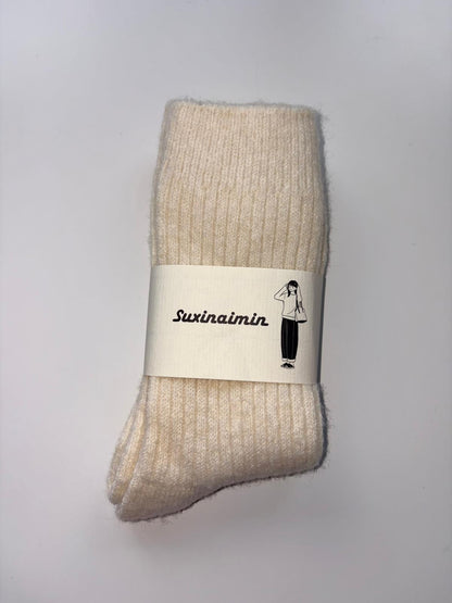 Suxinaimin Plain Crew Socks