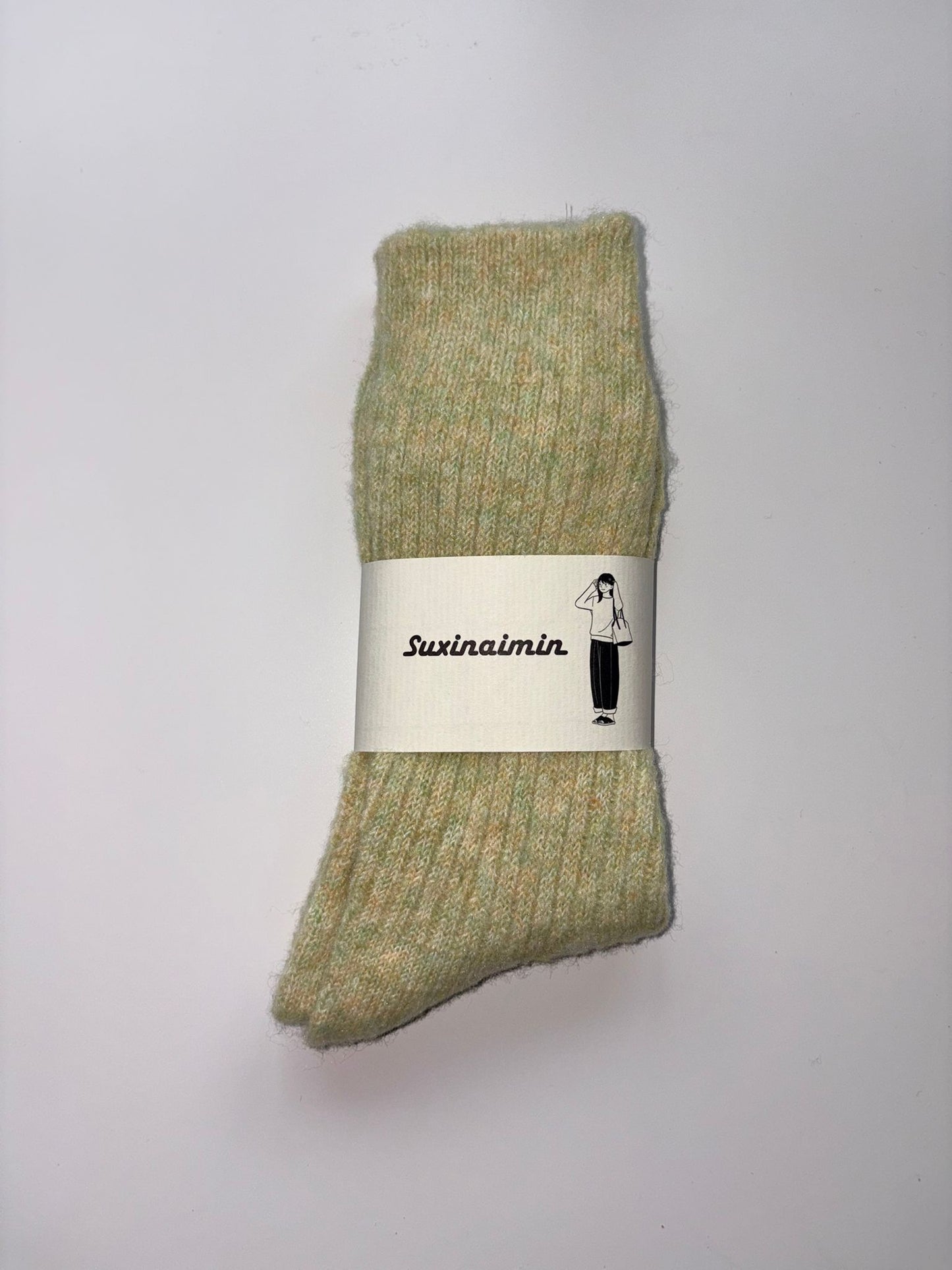 Suxinaimin Plain Crew Socks
